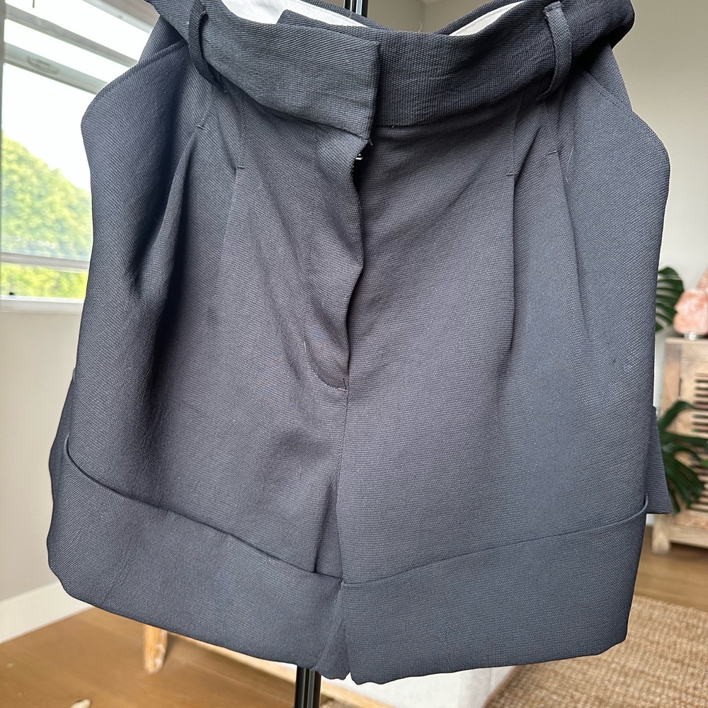 Wilfred Charcoal High Waist Shorts
